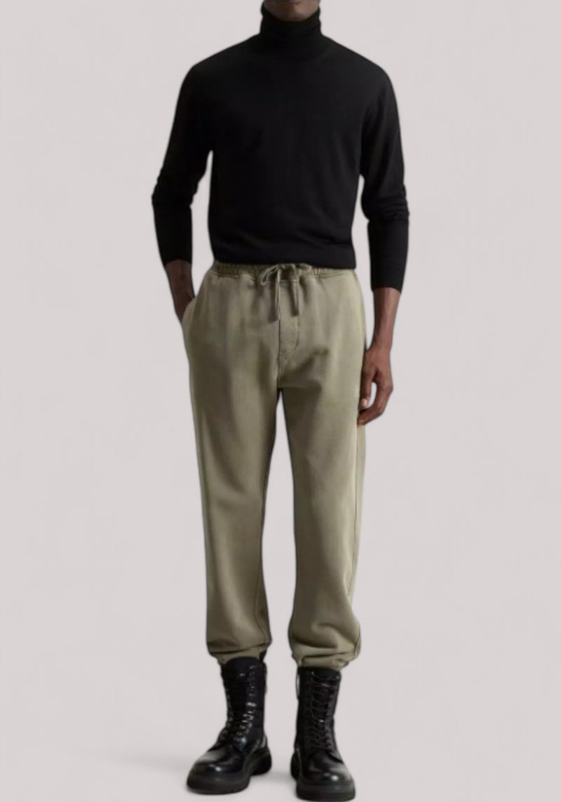 PANTALONE UOMO GARMENT DYED SWEATPANT GREENSTONE