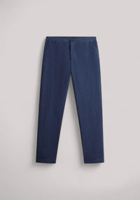 PANTALONE UOMO IN MISTO COTONE E LINO DREAM BLUE