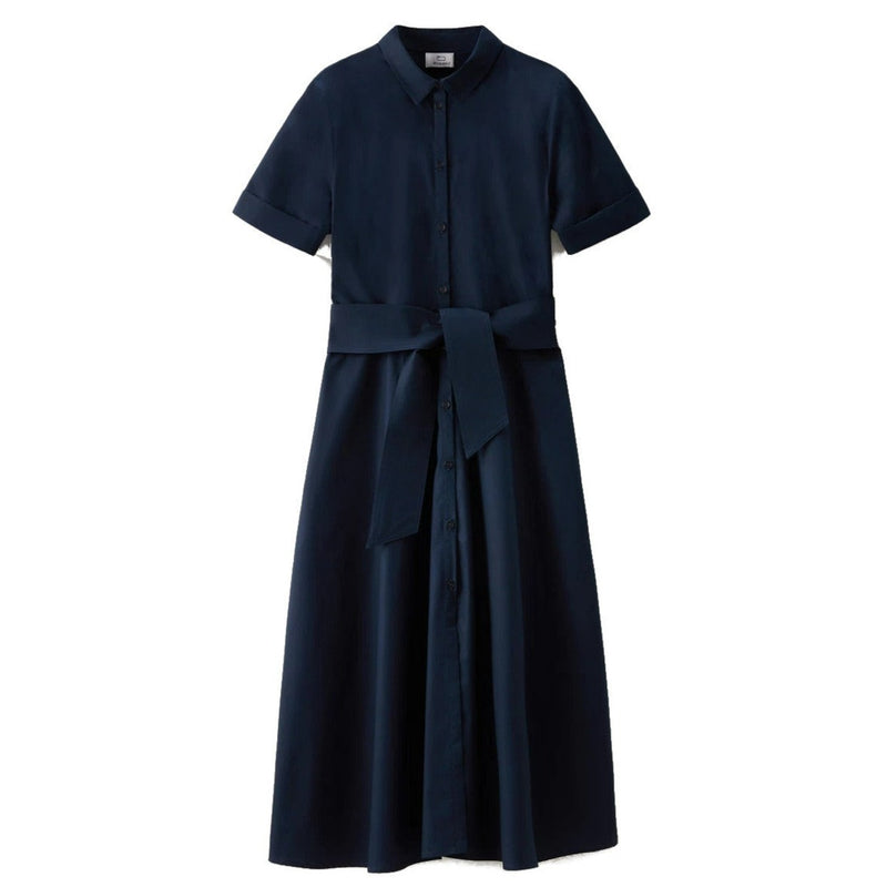 ABITO DONNA CHEMISIER IN POPELINE COTONE MELTON BLUE - CFWWDR0118FRUT3027 3989 - Linassi