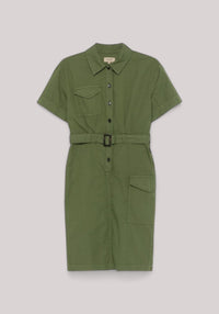 ABITO DONNA IN COTONE VERDE CYPRESS - Linassi