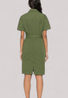 ABITO DONNA IN COTONE VERDE CYPRESS - Linassi