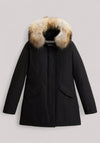 GIACCONE DONNA ARCTIC RACCOON PARKA BLACK