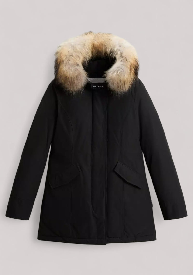 GIACCONE DONNA ARCTIC RACCOON PARKA BLACK