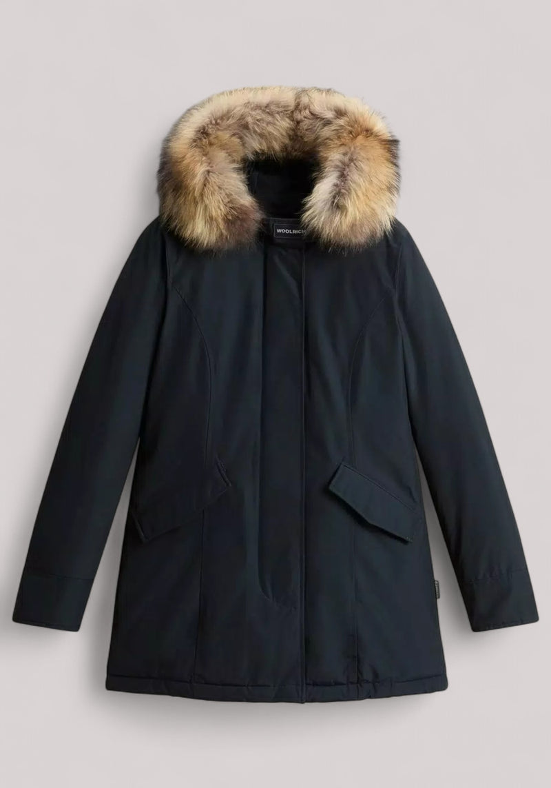 GIACCONE DONNA ARCTIC RACCOON PARKA DARK NAVY