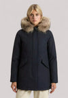 GIACCONE DONNA ARCTIC RACCOON PARKA DARK NAVY