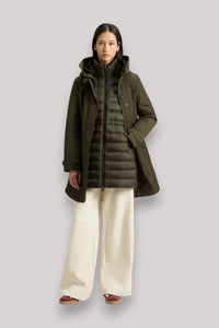 GIACCONE DONNA DARK GREEN - AUTHENTIC 3 IN 1 PARKA - Linassi
