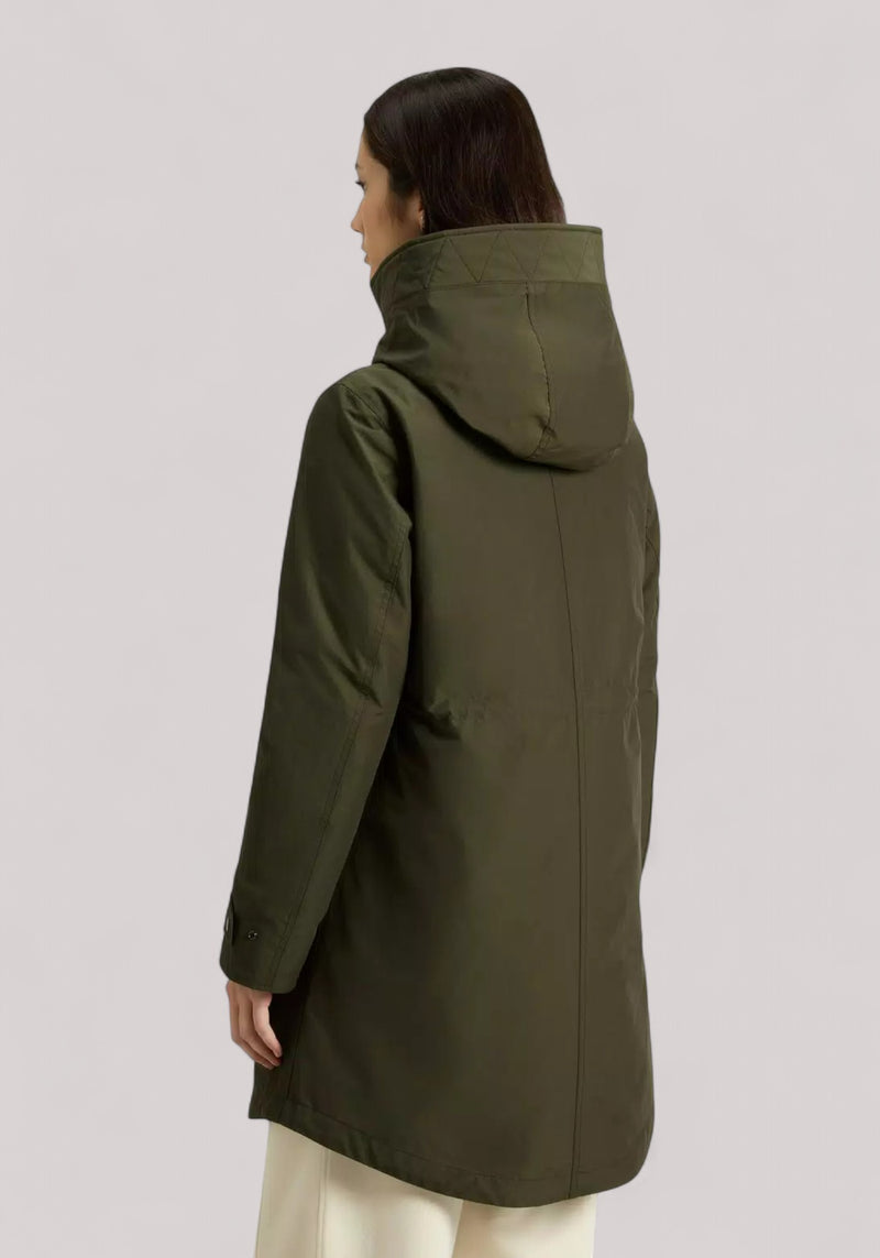 GIACCONE DONNA AUTHENTIC 3 IN 1 PARKA DARK REEN