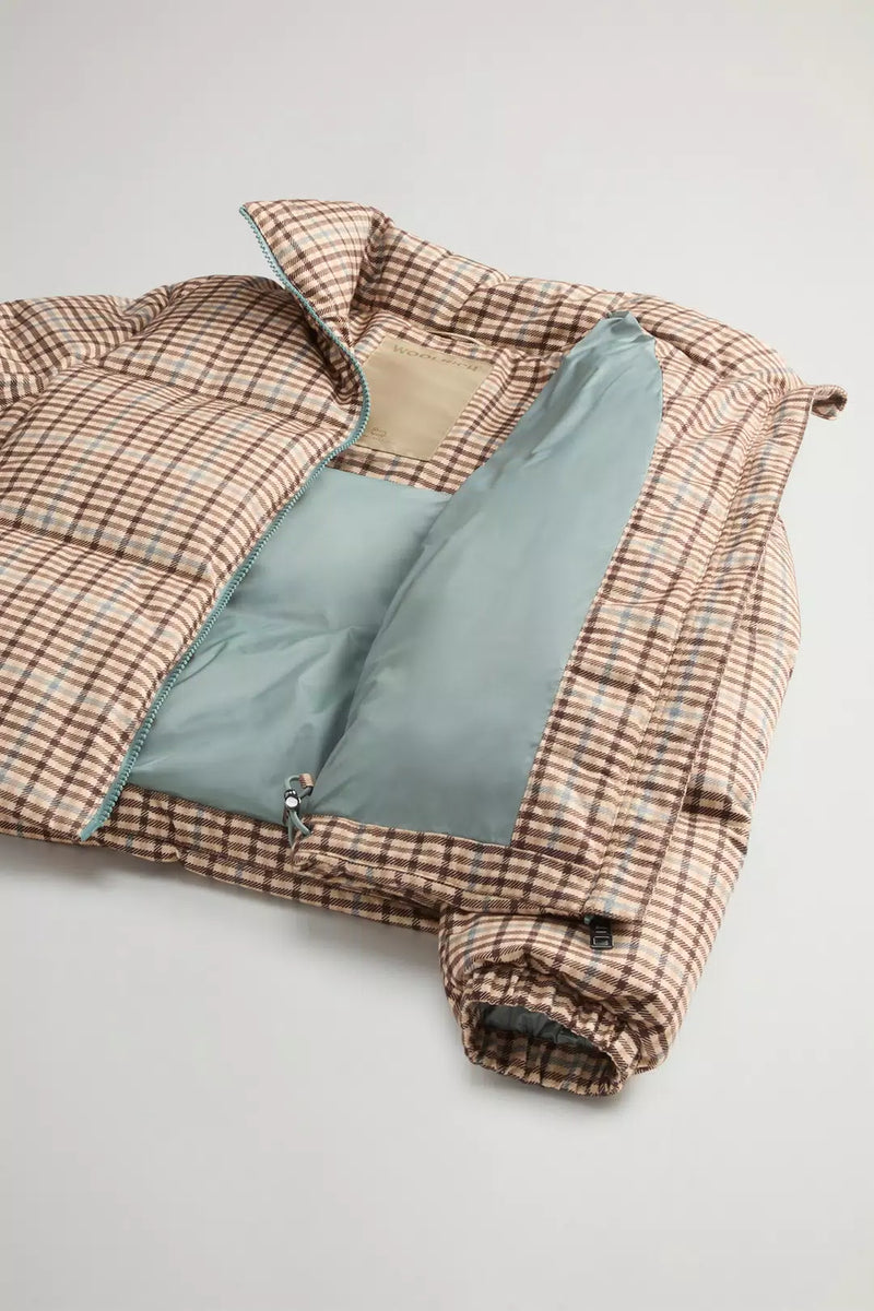 GIACCONE DONNA BEIGE CHECK
