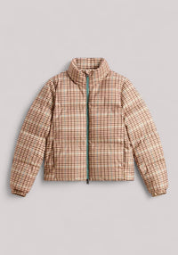 GIACCONE DONNA BEIGE CHECK