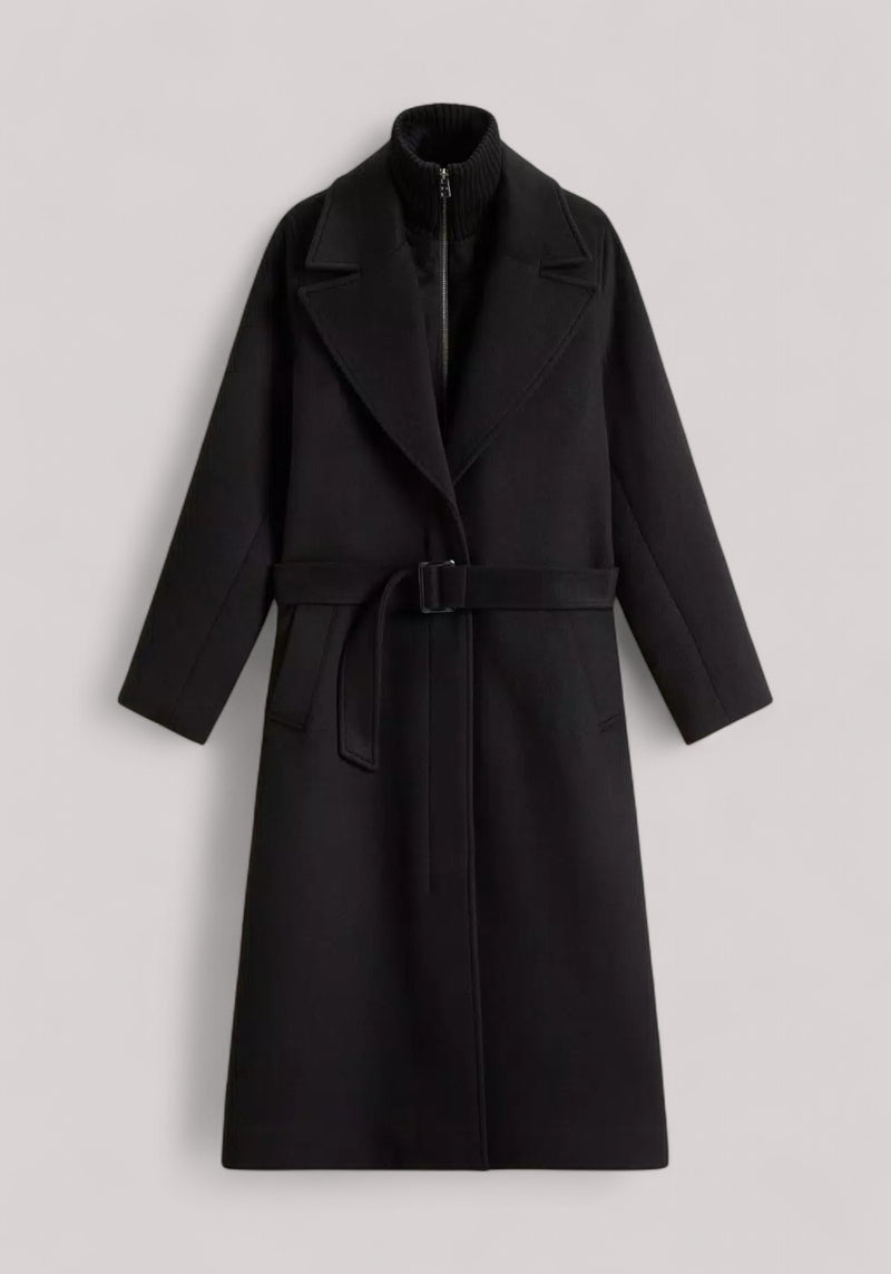 CAPPOTTO DONNA LUNGO NERO