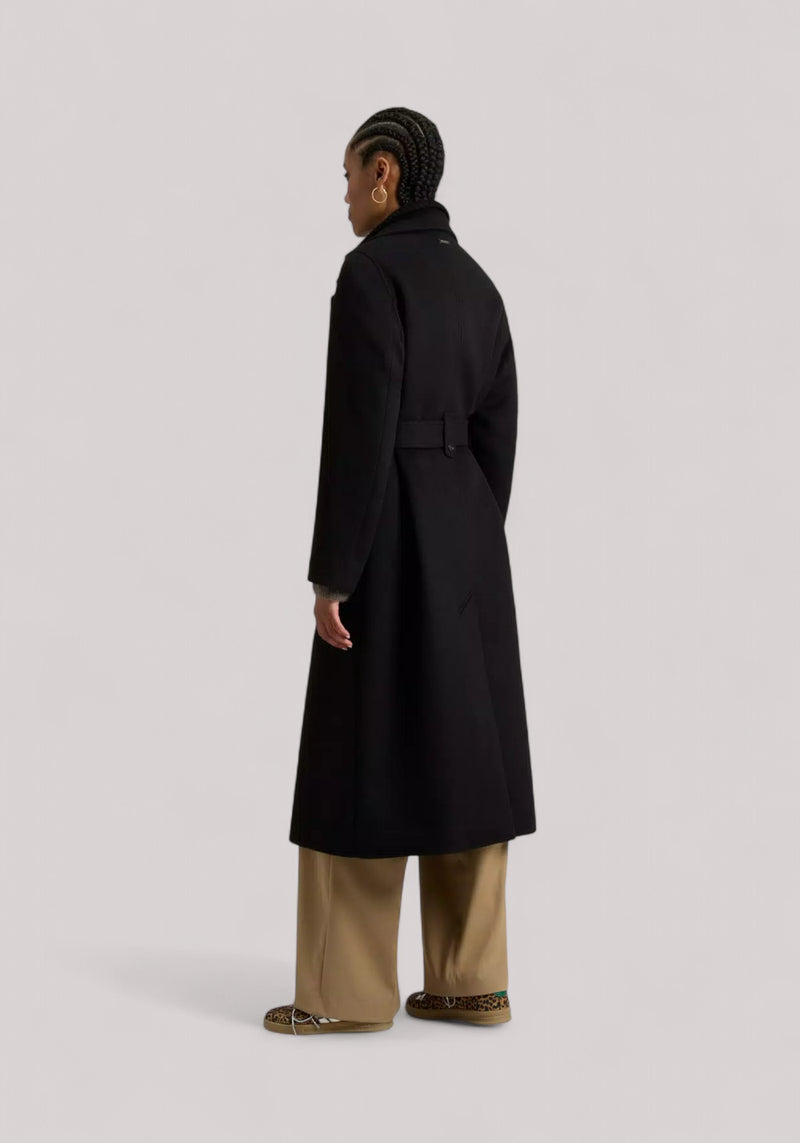 CAPPOTTO DONNA LUNGO NERO