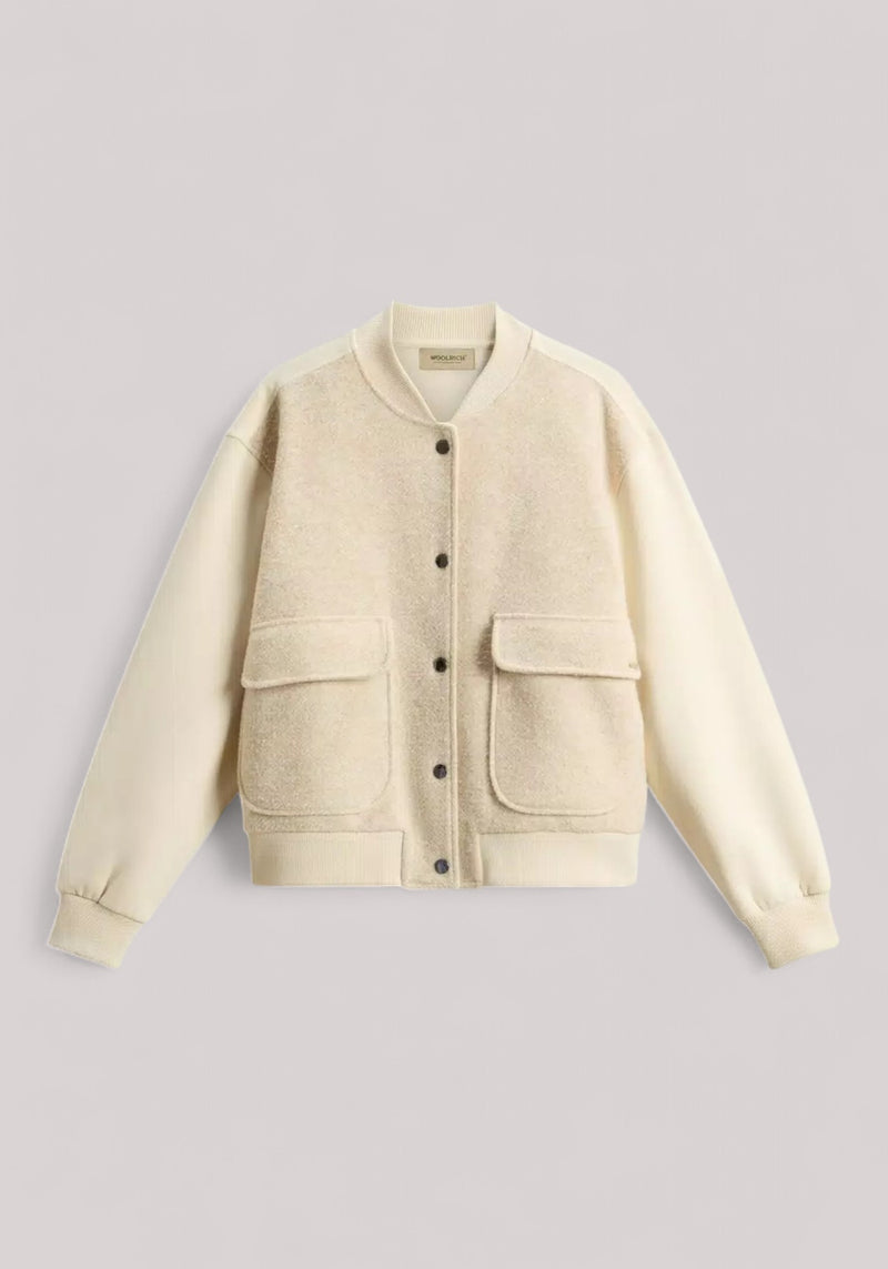 GIUBBINO DONNA BEIGE HERRINGBONE