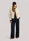 GIUBBINO DONNA BEIGE HERRINGBONE