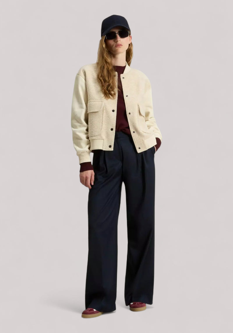 GIUBBINO DONNA BEIGE HERRINGBONE