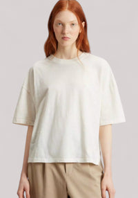 T-SHIRT DONNA IN PURO COTONE FIAMMATO JET STREAM - Linassi