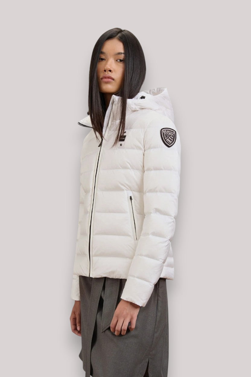 GIUBBINO DONNA CHARME BIANCO OTTICO - Linassi
