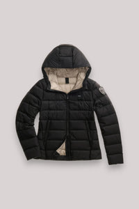 GIUBBINO DONNA CHARME NERO interno BEIGE