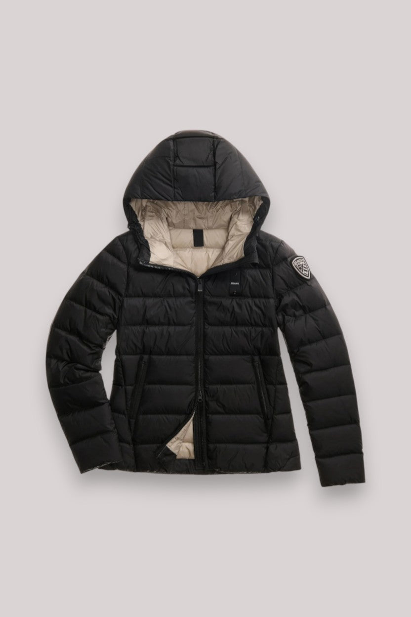 GIUBBINO DONNA CHARME NERO interno BEIGE
