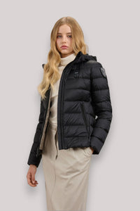GIUBBINO DONNA CHARME NERO interno BEIGE