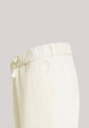 PANTALONI DONNA IN VELLUTO BIANCO PANNA