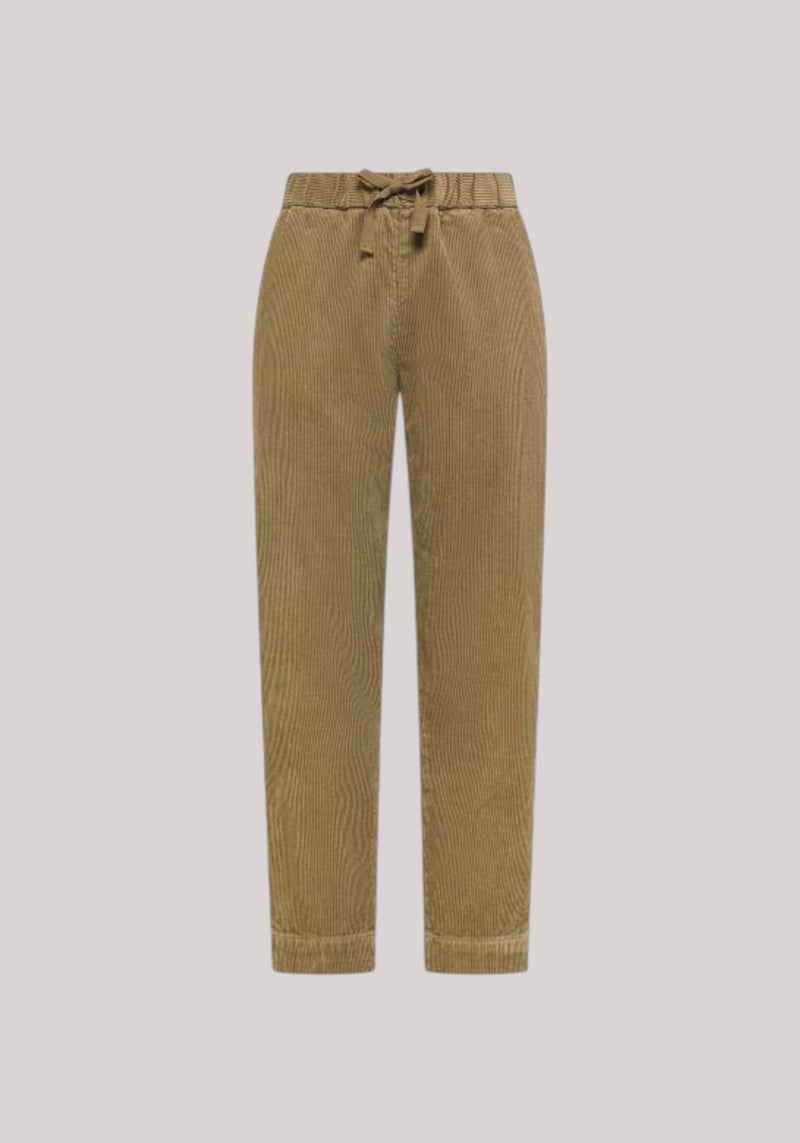 PANTALONI DONNA IN VELLUTO BEIGE