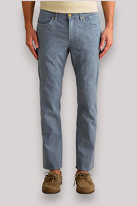 PANTALONE UOMO CON TOPPA BLU VELVET - Linassi