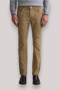 PANTALONE UOMO IN VELLUTO CON TOPPA NOCCIOLA - Linassi