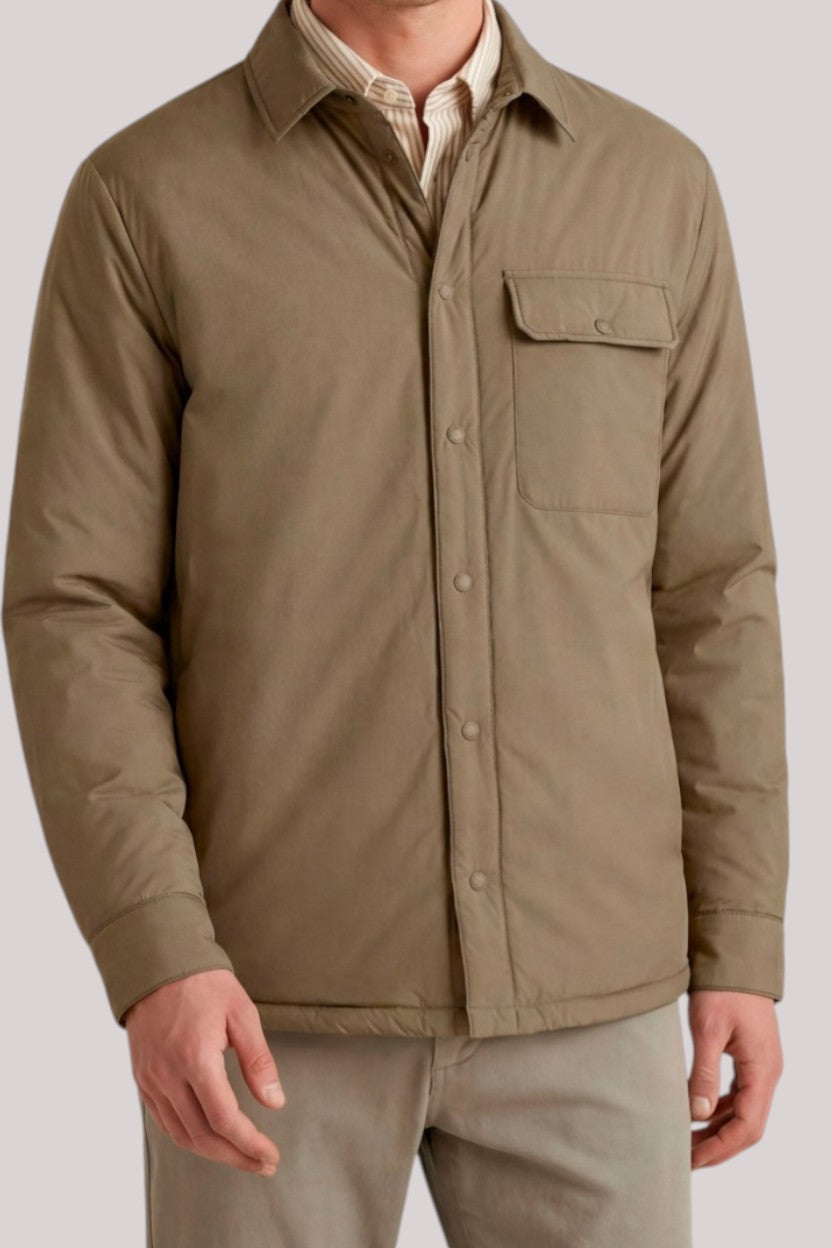 GIUBBINO UOMO STELLAN KHAKI BROWN - Linassi
