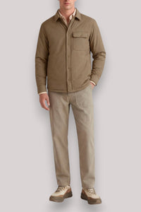GIUBBINO UOMO STELLAN KHAKI BROWN - Linassi