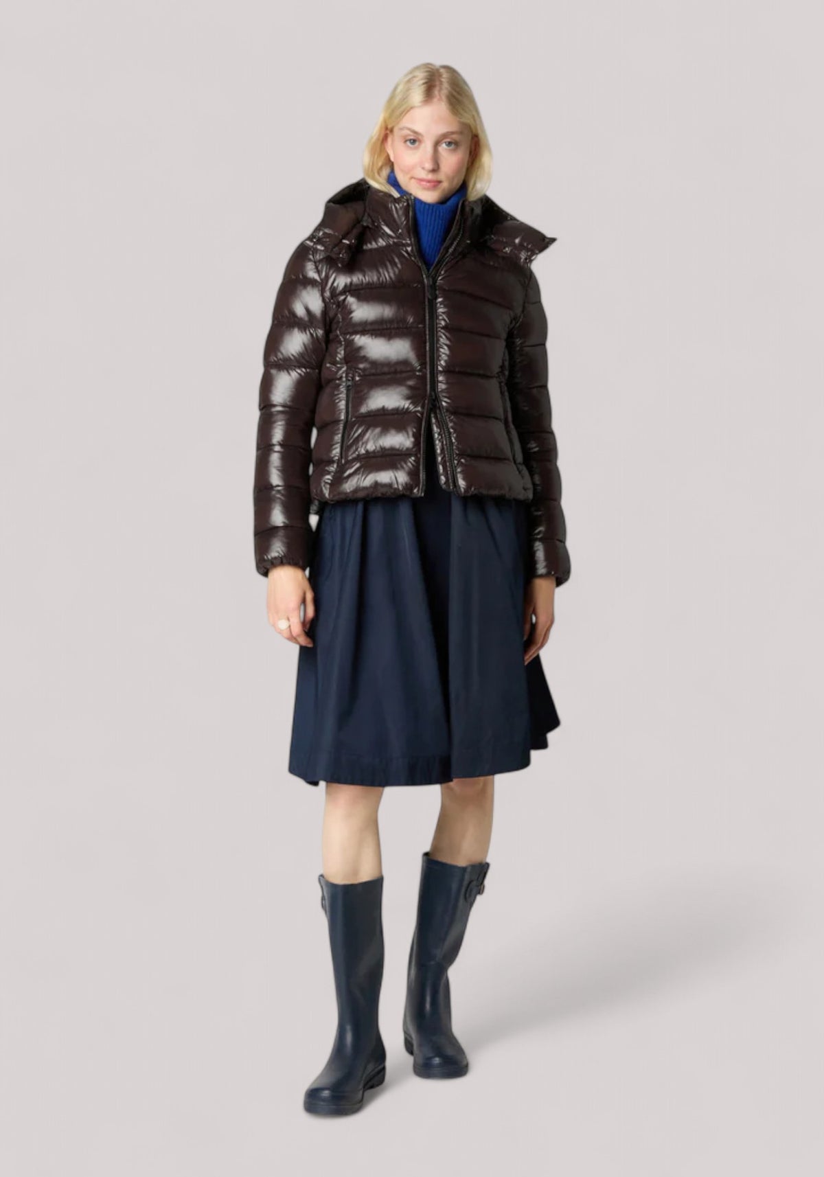 GIUBBINO DONNA COSMARY BROWN BLACK