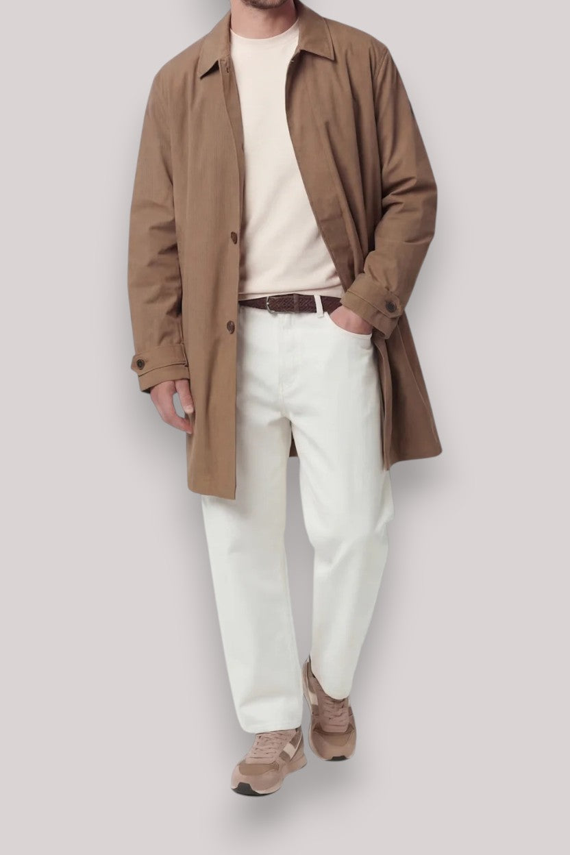 IMPERMEABILE UOMO KHAKI BROWN - Linassi