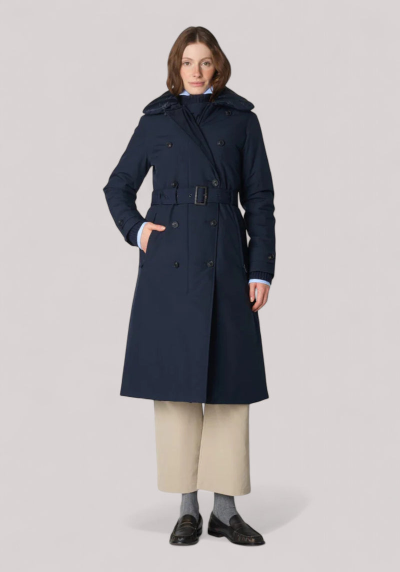 IMPERMEABILE DONNA GABRIELLE BLUE BLACK - Linassi