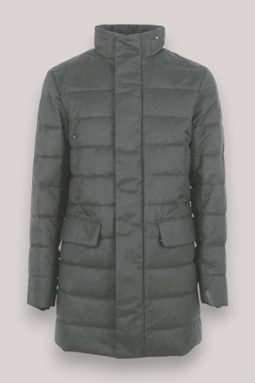 GIACCONE UOMO GORDON MID GREY MELANGE - Linassi