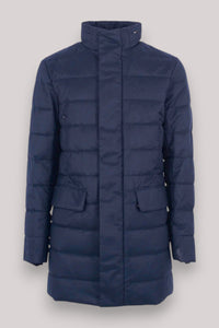 GIACCONE UOMO GORDON  NAVY BLUE MELANGE - Linassi