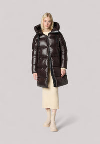 GIACCONE DONNA ISABEL BROWN BLACK