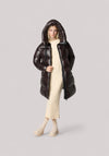 GIACCONE DONNA ISABEL BROWN BLACK
