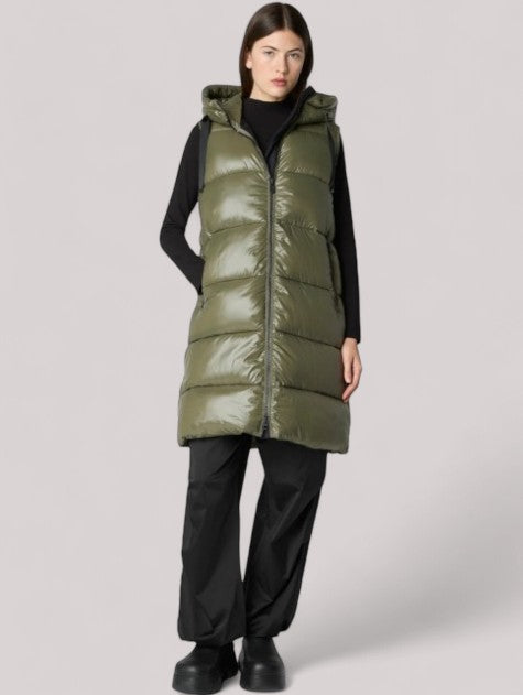 GILET DONNA PUFFER IRIA LAUREL GREEN