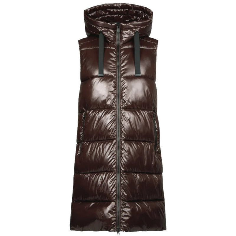 GILET DONNA ANIMAL FREE BROWN BLACK - D80302W IRIA LUCK17 40009 - Linassi