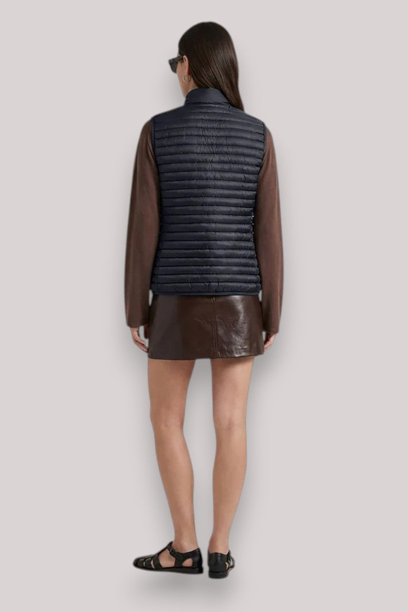GILET DONNA ARABELLA BLUE BLACK - Linassi