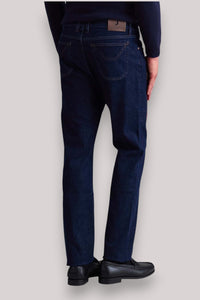 JEANS UOMO CON TOPPA IN ALCANTARA BORDEAUX - Linassi