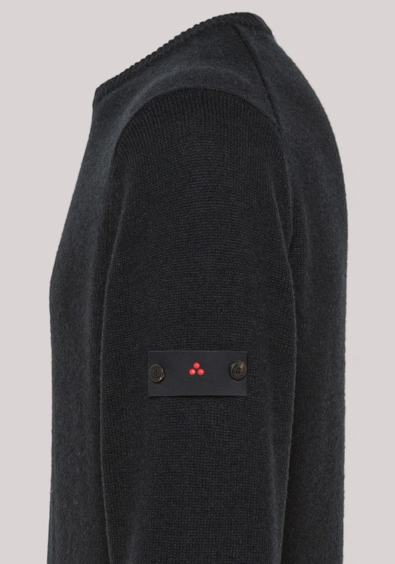 MAGLIA UOMO MISTO LANA YAK GEDIZ 02 BLU GRAFITE