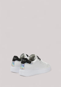 SCARPE DONNA GRACE LEATHER BIANCO/NERO - Linassi