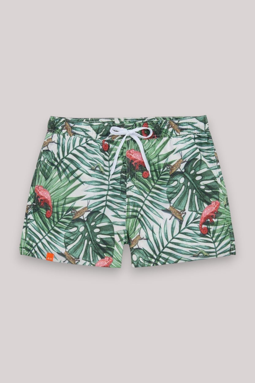 BEACHWEAR UOMO BIANCO PANNA - SWIM PANT MACRO JUNG H30108