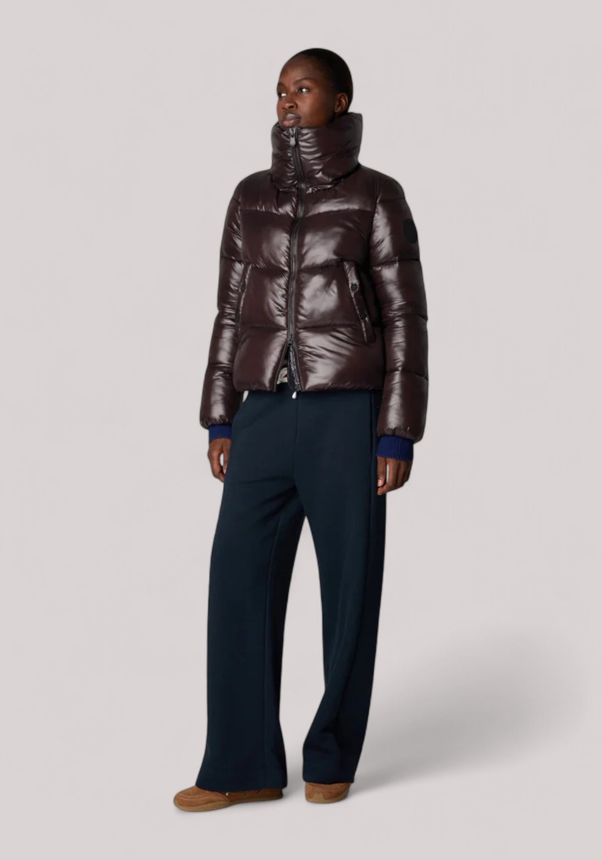 GIUBBINO DONNA ISLA BROWN BLACK