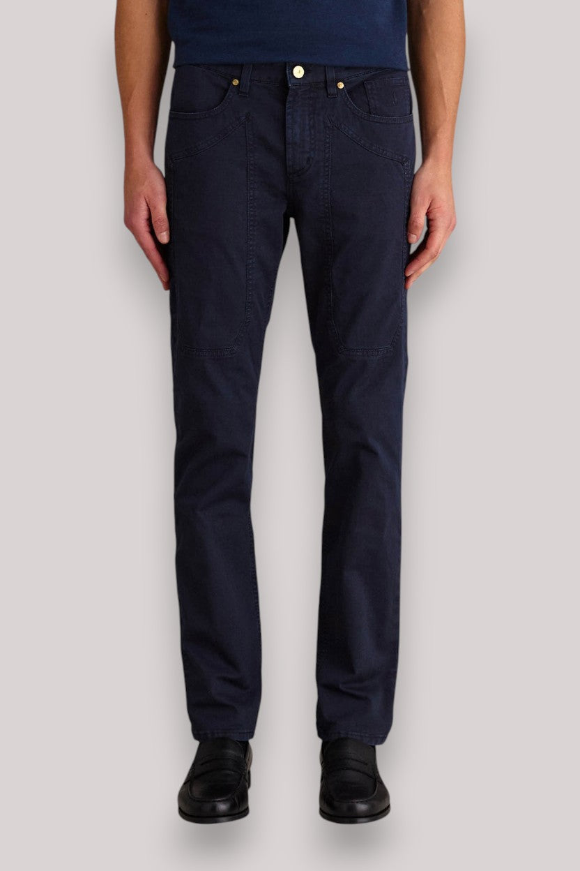 PANTALONE UOMO JOHN TOPPA SLIM FIT BLU SCURO - Linassi