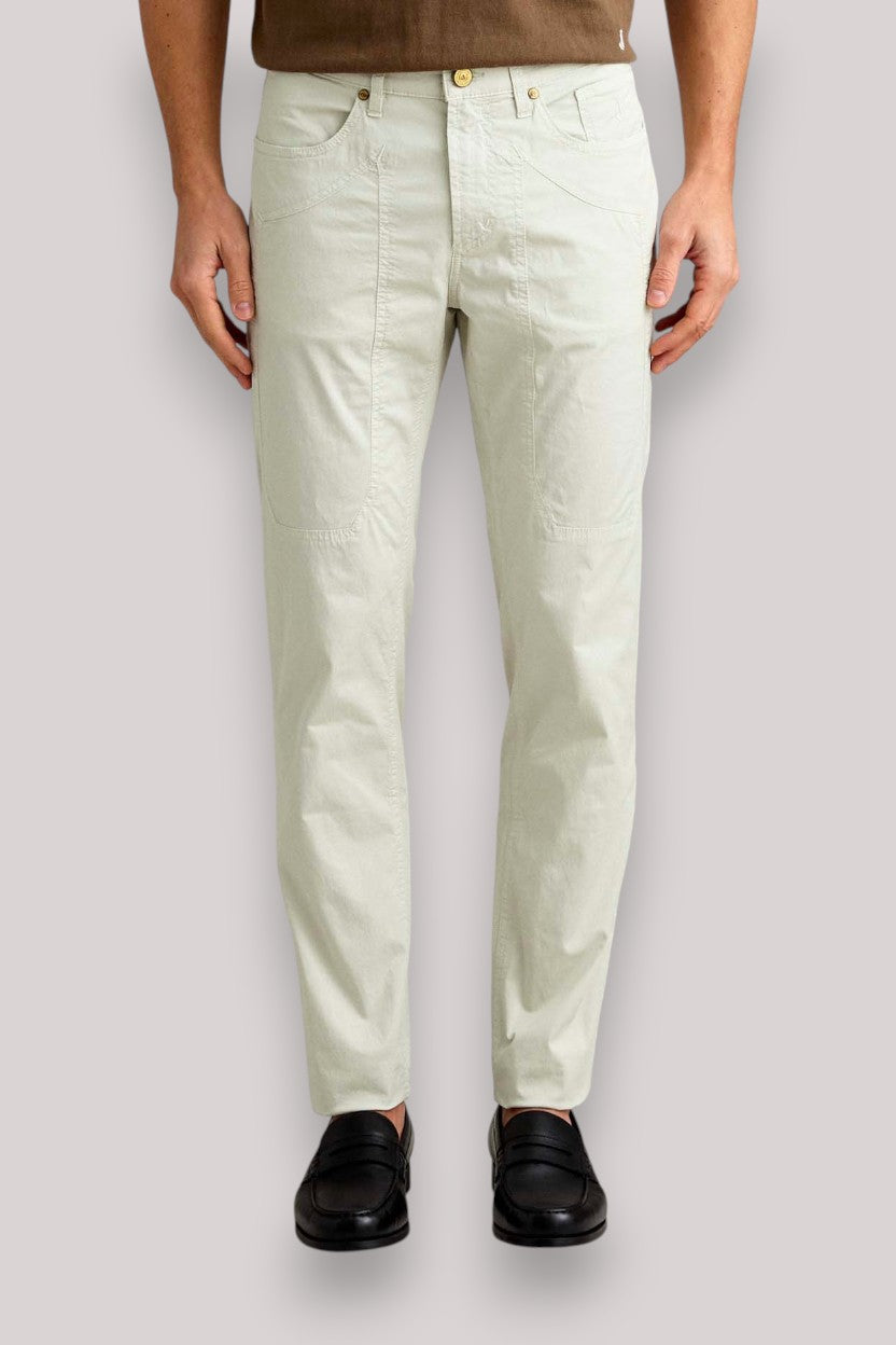 PANTALONE UOMO CON TOPPA GRIGIO ICE - Linassi