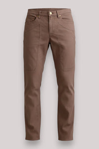 PANTALONE UOMO CON TOPPA MARRONE - Linassi