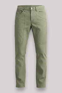 PANTALONE UOMO VERDE SALVIA SCURO - Linassi