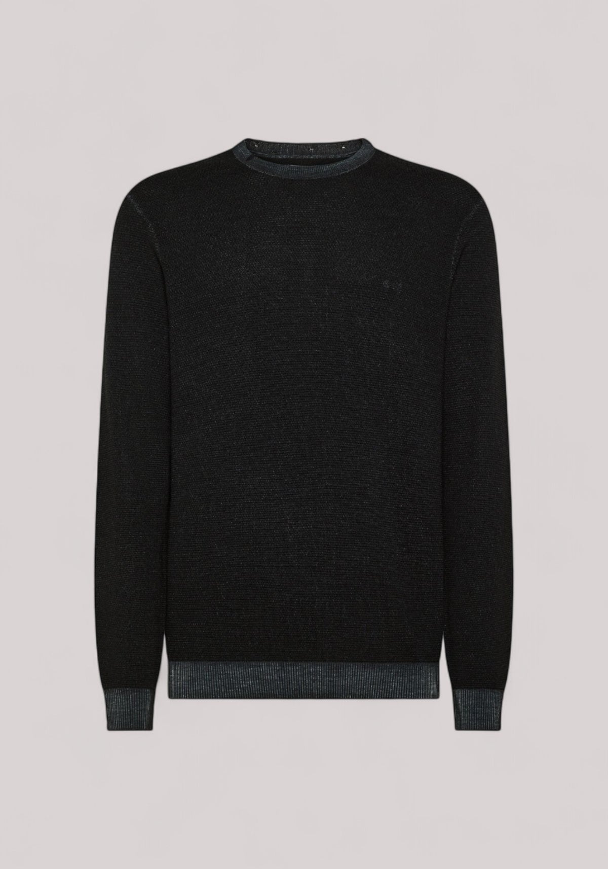 MAGLIA UOMO VINTAGE MERINOS NERO - Linassi