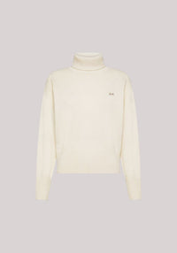MAGLIA DONNA DOLCEVITA IN LANA BIANCO PANNA